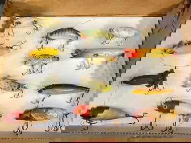 (12) Vintage  Lures - Jitterbugs, Hula Poppers & More