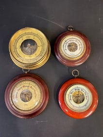 Lot of (4) Vintage Wall Barometers