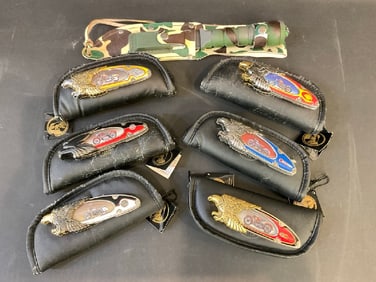 Collection of Vintage Franklin Mint Harley Davidson Knives