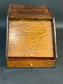 Early 20th C. Vintage Oak Letter Holder/ Organizer