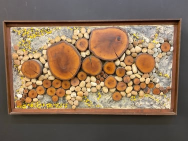 1960's Mid Century Assembled Collage Art