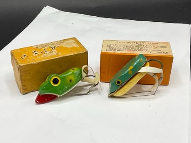 Two (2) Shure Bite Top Water Frog Lures Bronson Michigan