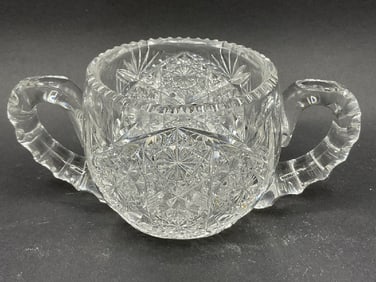 Tuthill ABCG American Brilliant Cut Glass Sugar Bowl