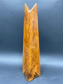 Cherry Burlwood Organic Form Bud Vase