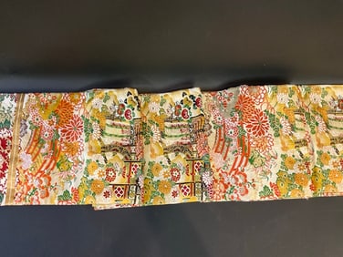 Japanese Maru Obi Textile