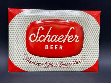 Vintage Schaefer Beer New York Bar Advertising Sign