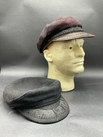 Two (2) Vintage Wool Mens Greek Fisherman’s Caps