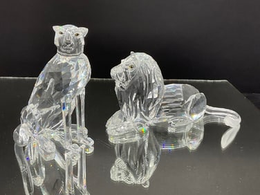 Swarovski Crystal Lions
