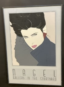 Patrick Nagel Gallery in The Courtyard Los Angeles Serigraph Print