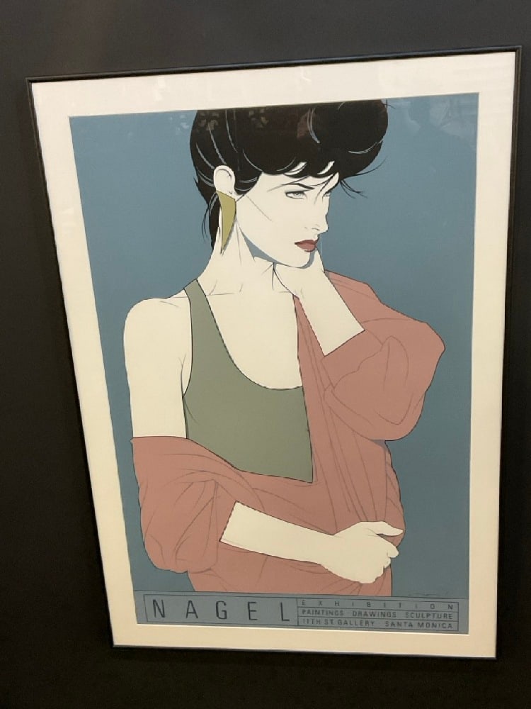 1980's Patrick Nagel Exhibition Gallery Serigraph Print (1 of 5)