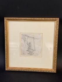 Winslow Homer (February 24, 1836 – September 29, 1910) Pencil Sketch