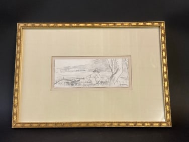 Winslow Homer (February 24, 1836 – September 29, 1910) Pencil Sketch