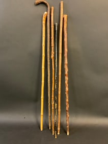 Six (6) Antique Walking Sticks or Canes