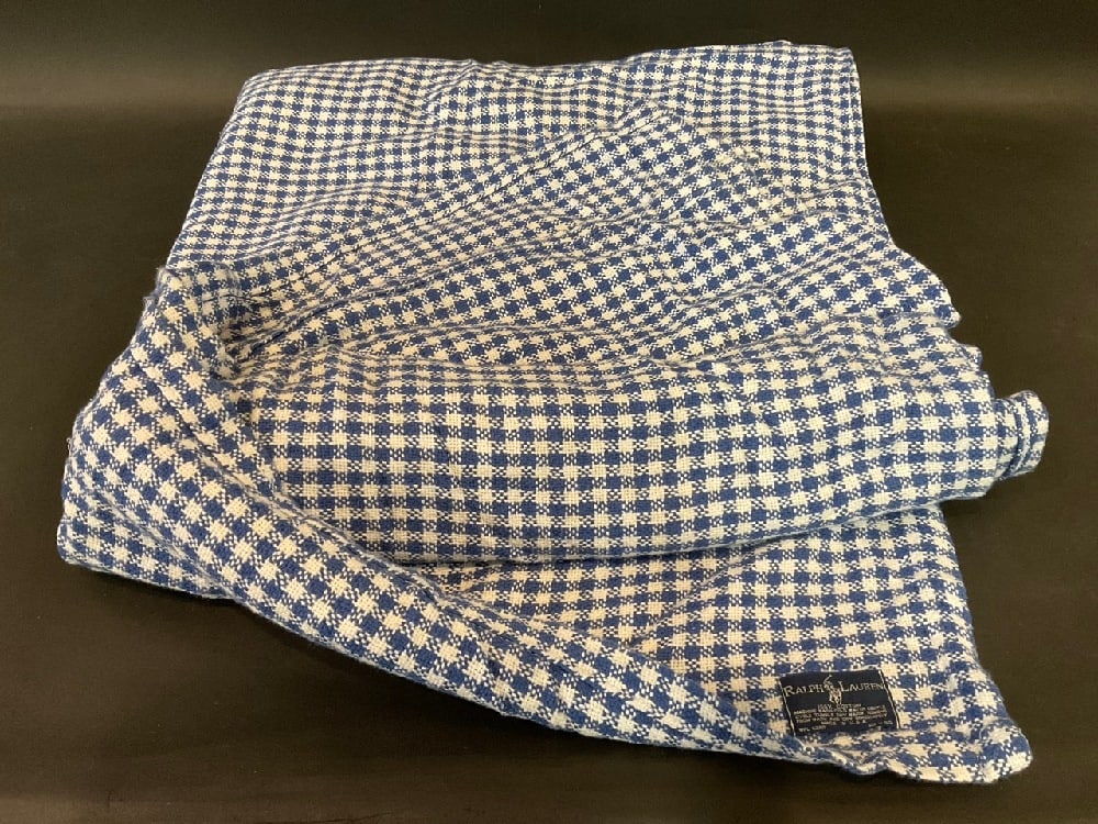 Vintage Cotton Ralph Lauren Blanket (1 of 5)