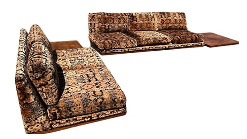 1970's Thayer Coggin MCM Sectional Platform Sofa