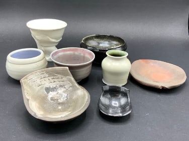 Eight (8) Piece Art Pottery Group
