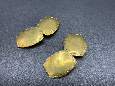 10K Yellow Gold Cufflinks