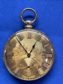 1800's M.J. Tobias 18K Gold Pocket Watch