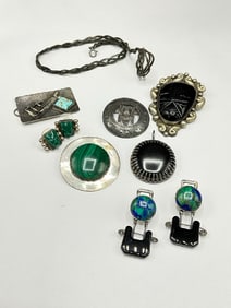 Estate Compiled Vintage Sterling Silver Jewelry Group