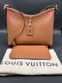 Louis Vuitton Brown Leather CarryAll PM Handbag