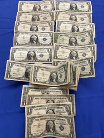 $34 Face Value 1957 U.S. FRN Silver Certificates With Star Notes