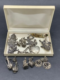Vintage Siam Estate Compiled Sterling Silver Jewelry