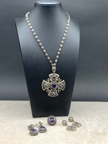 Israeli Sterling Silver Jewelry Group