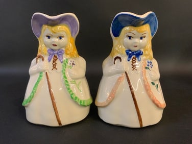 Pair of Shawnee Pottery “Little Bo Peep?? Pitchers