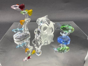 Estate Compiled Crystal Figurines