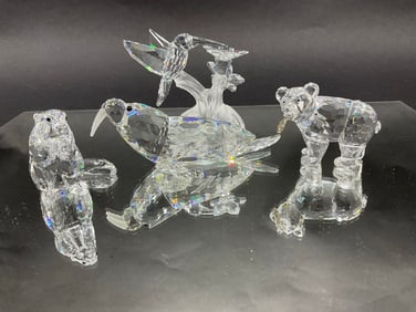 Lot of (4) Swarovski Crystal Figurines