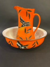 Vintage Empireware England Wash Basin & Pitcher