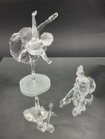 (2) Swarovski Crystal Ballerinas