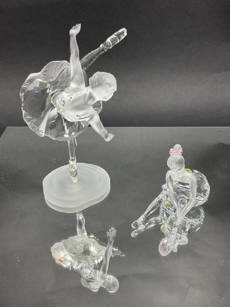 (2) Swarovski Crystal Ballerinas (1 of 4)