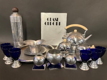 Estate Collection of Art Deco Chase Chrome Barware
