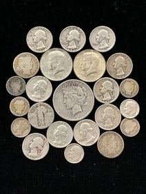 Estate Compiled $5.95 Face Value 90% Silver US Coinage