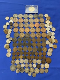 Lot of US and World Coins With Silver