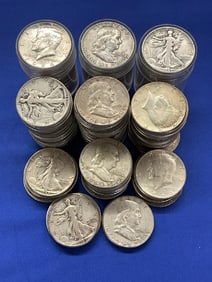 (145) 90% Silver U.S. Half Dollars