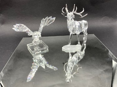 Swarovski Crystal Eagle & Stag Deer