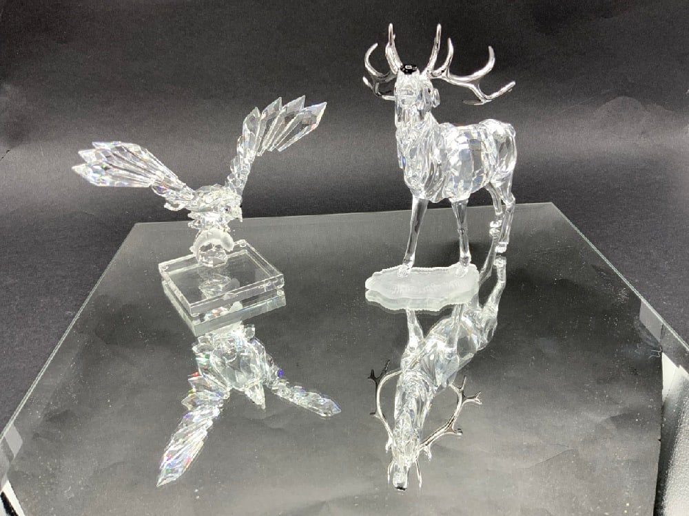 Swarovski Crystal Eagle & Stag Deer (1 of 5)