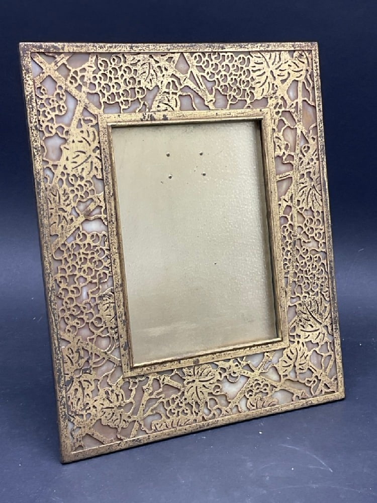 Tiffany Studios Bronze Grapevine Picture Frame (1 of 4)