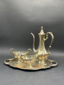 Four (4) Piece Reed & Barton Sterling Silver Tea Set
