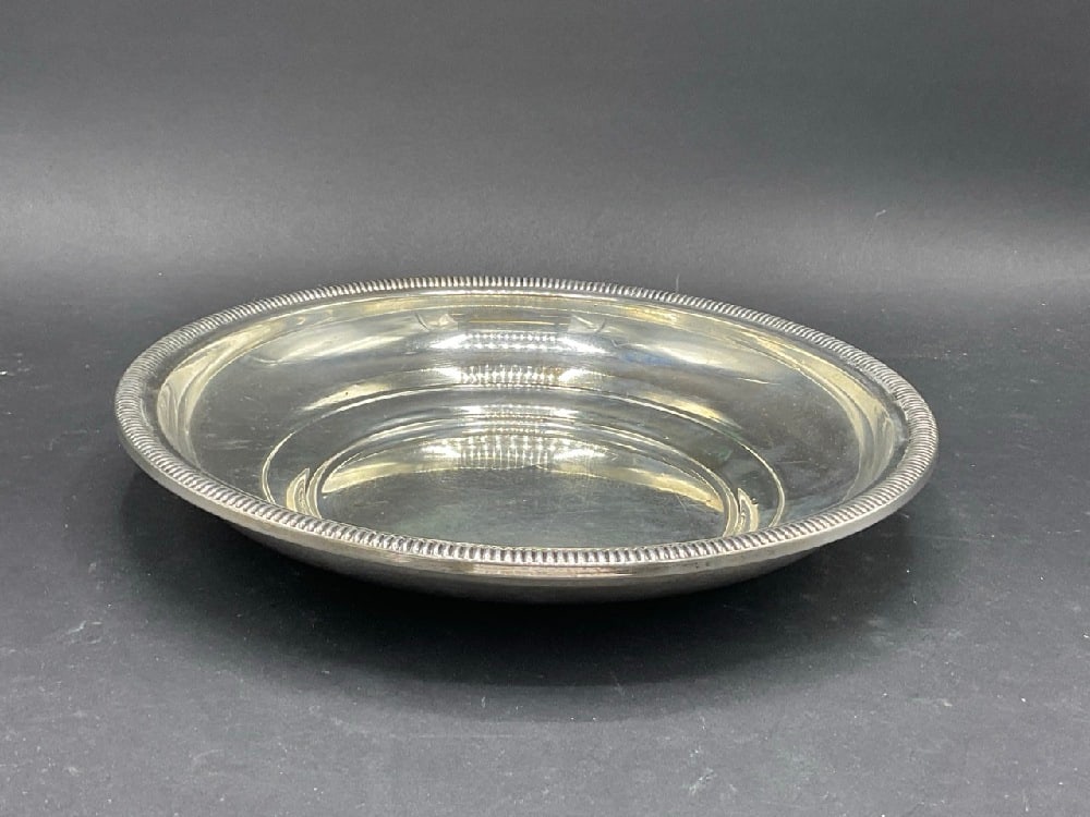 Whiting Sterling Silver 10" Serving Bowl w/ Coin Edge Rim (1 of 4)