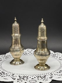 Antique Sterling Silver Salt and Pepper Shakers