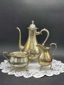 Shreveport, Crump and Lowe Sterling Silver Tea Service