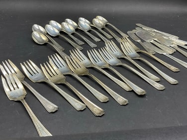 Thirty-Four (34) Piece Gorham Flatware Lunch Service