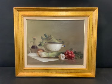 O/C Still Life Vegetables Signed K.Winslow