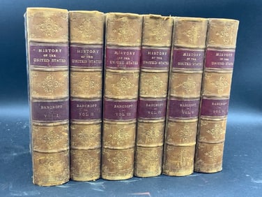 History of The United States 6 Vol. Bancroft 1888