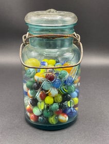 Estate Compiled Vintage Marbles Lot
