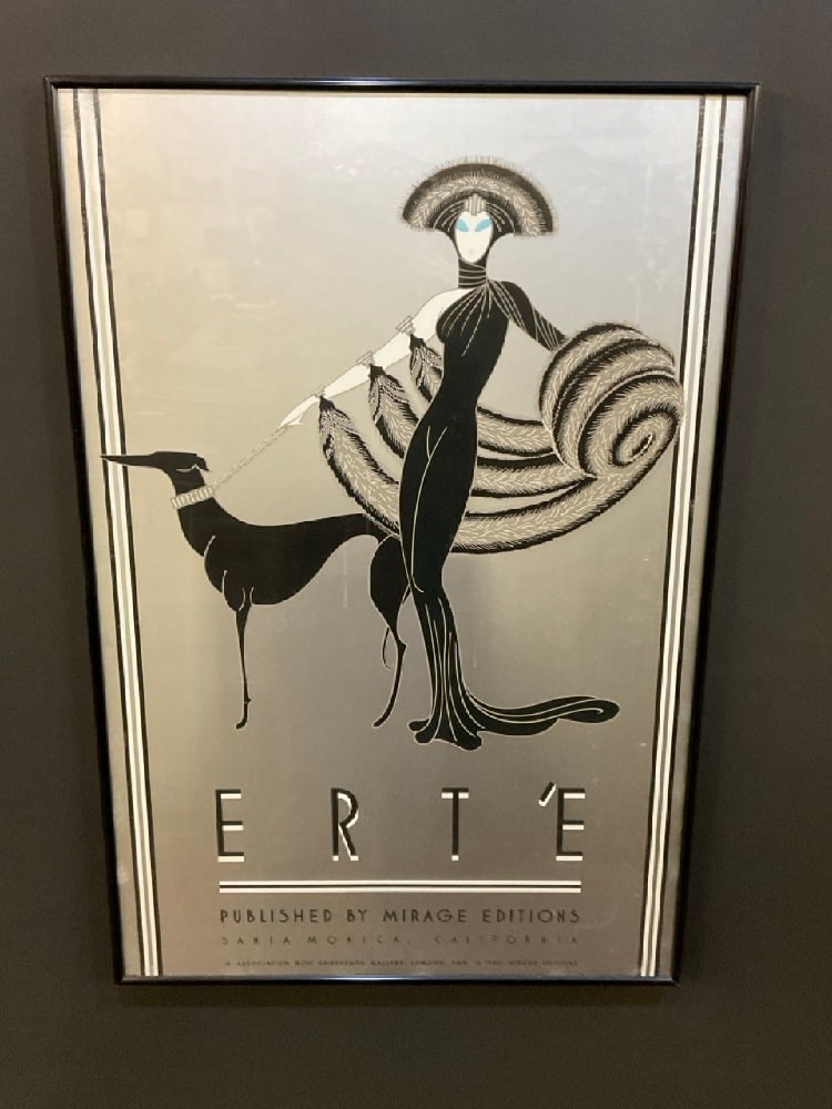 1980 Erte "Symphony in Black" Mirage Offset Lithograph (1 of 4)