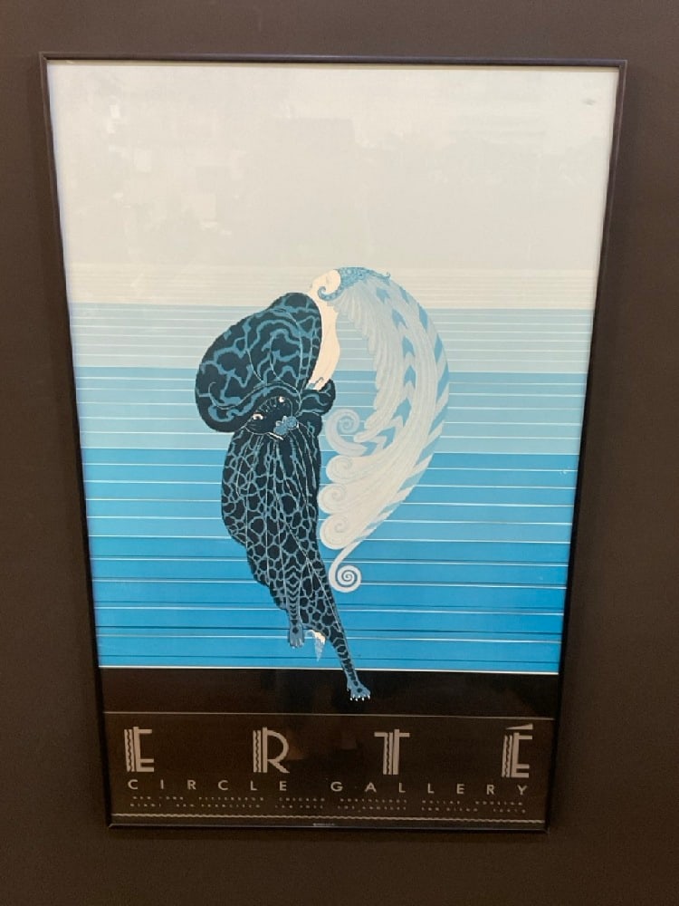 1982 Circle Gallery Erte "Beauty & The Beast" Art Poster (1 of 2)